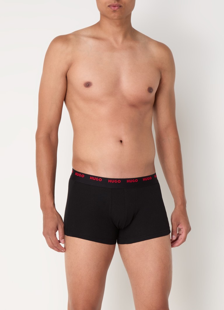 Lot de 5 boxers HUGO BOSS avec ceinture logotée