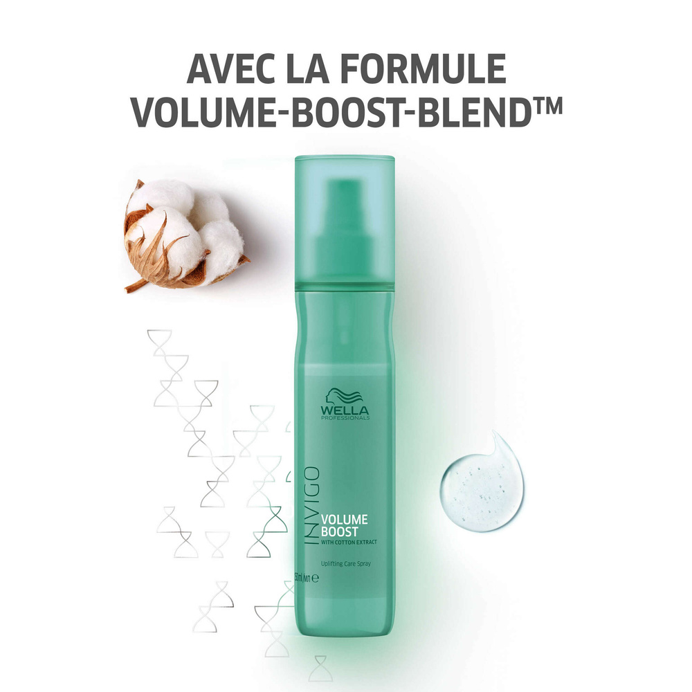 Wella Spray volume sans rinçage VOLUME BOOST,150ml Soin pour cheveux fins à normaux manquant de volume