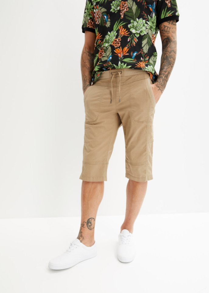 Stretch-Long-Bermuda mit Komfortschnitt, Regular Fit