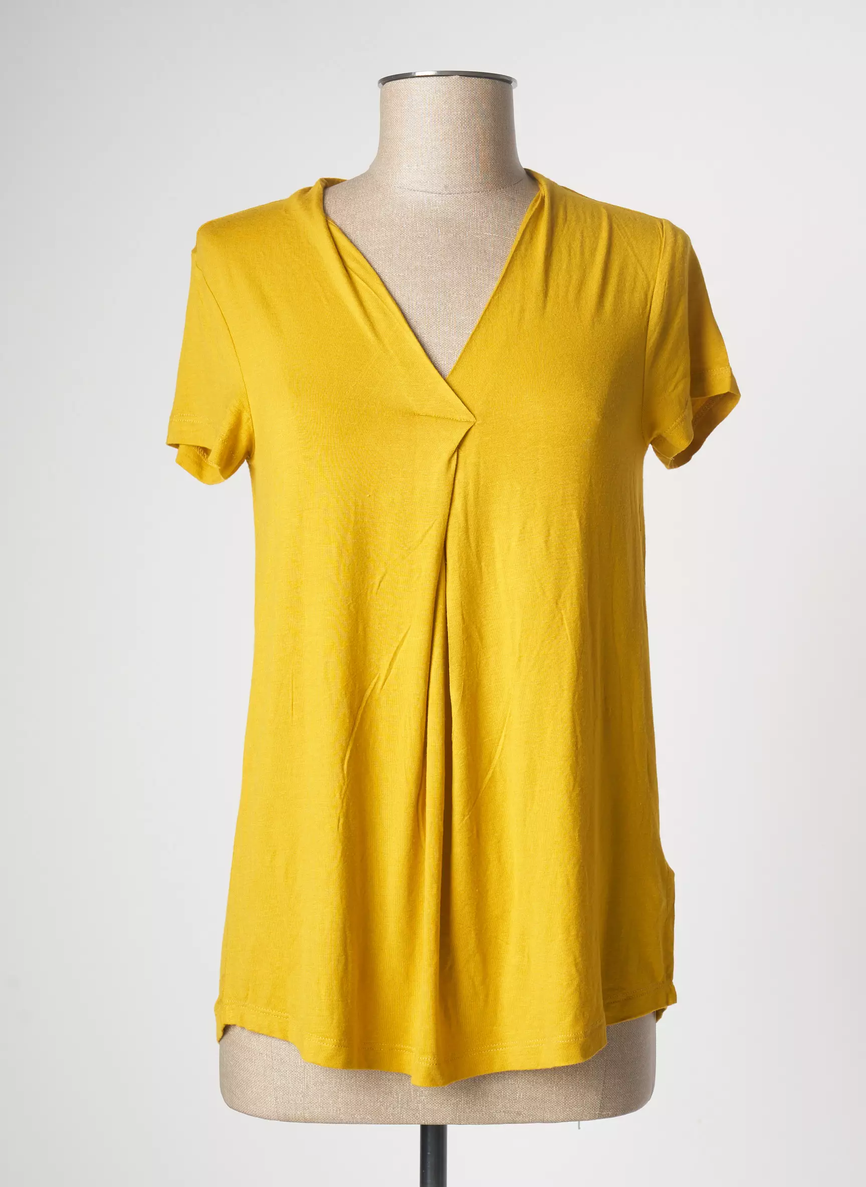 Fransa Tshirts Femme couleur jaune