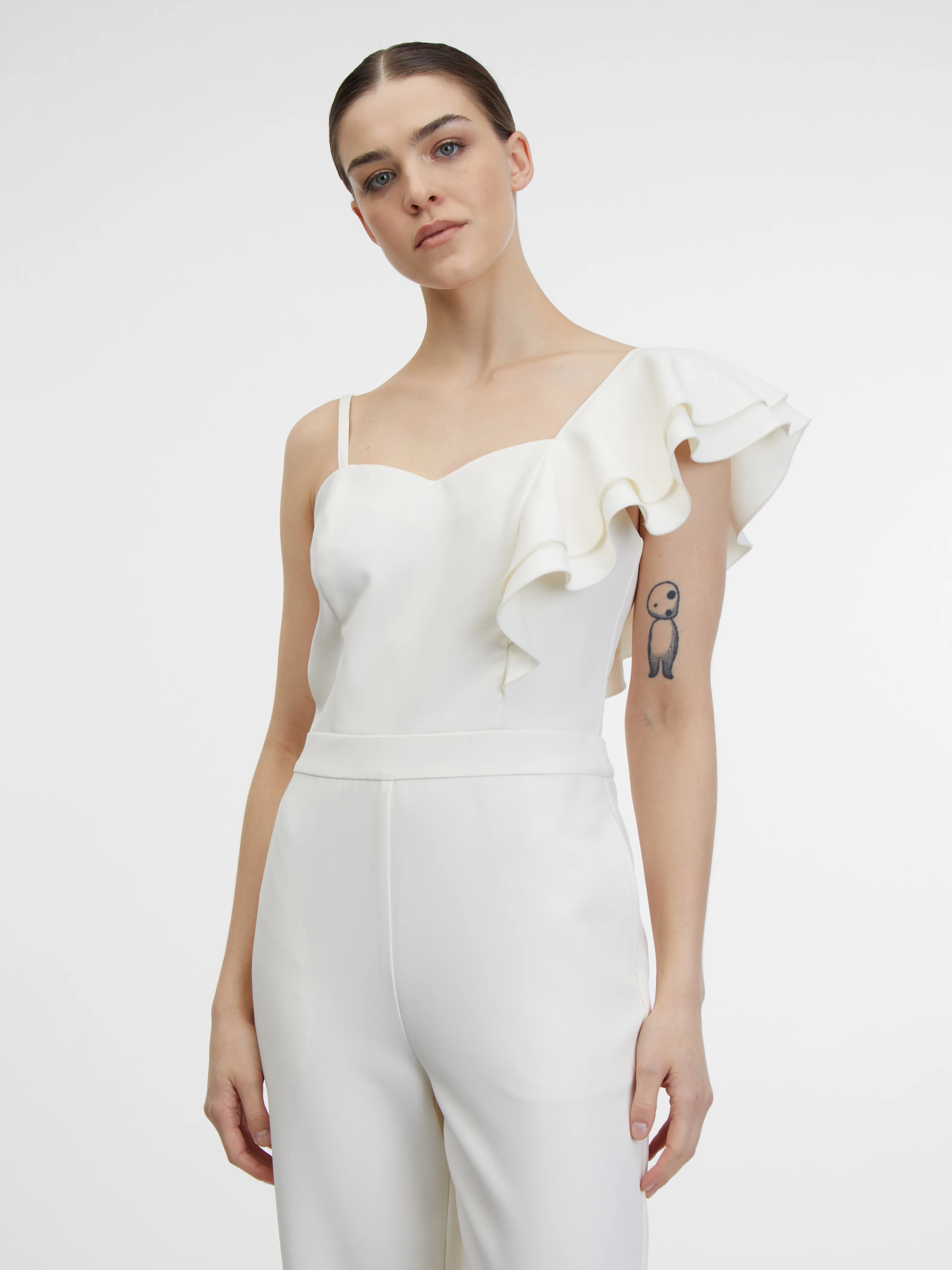 Cremefarbener Damen-Overall ORSAY
