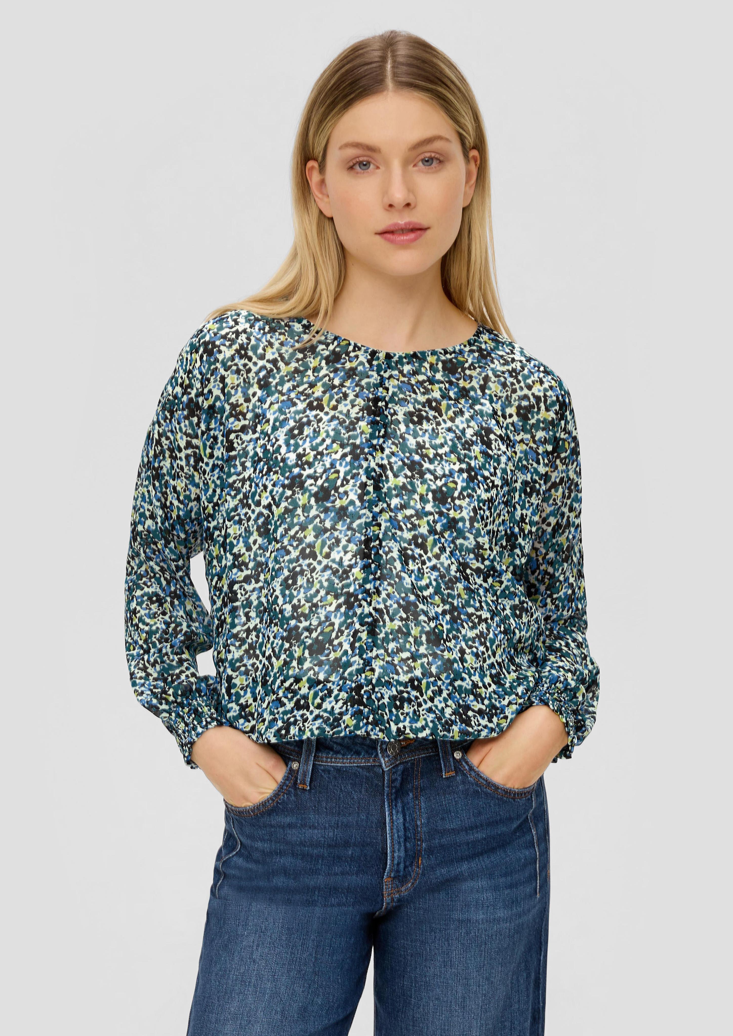 Langarmbluse mit All-over-Print  2142200-99A0