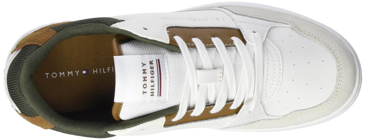 TOMMY HILFIGER Freizeit Schnürer weiss TH BASKET CORE RWB