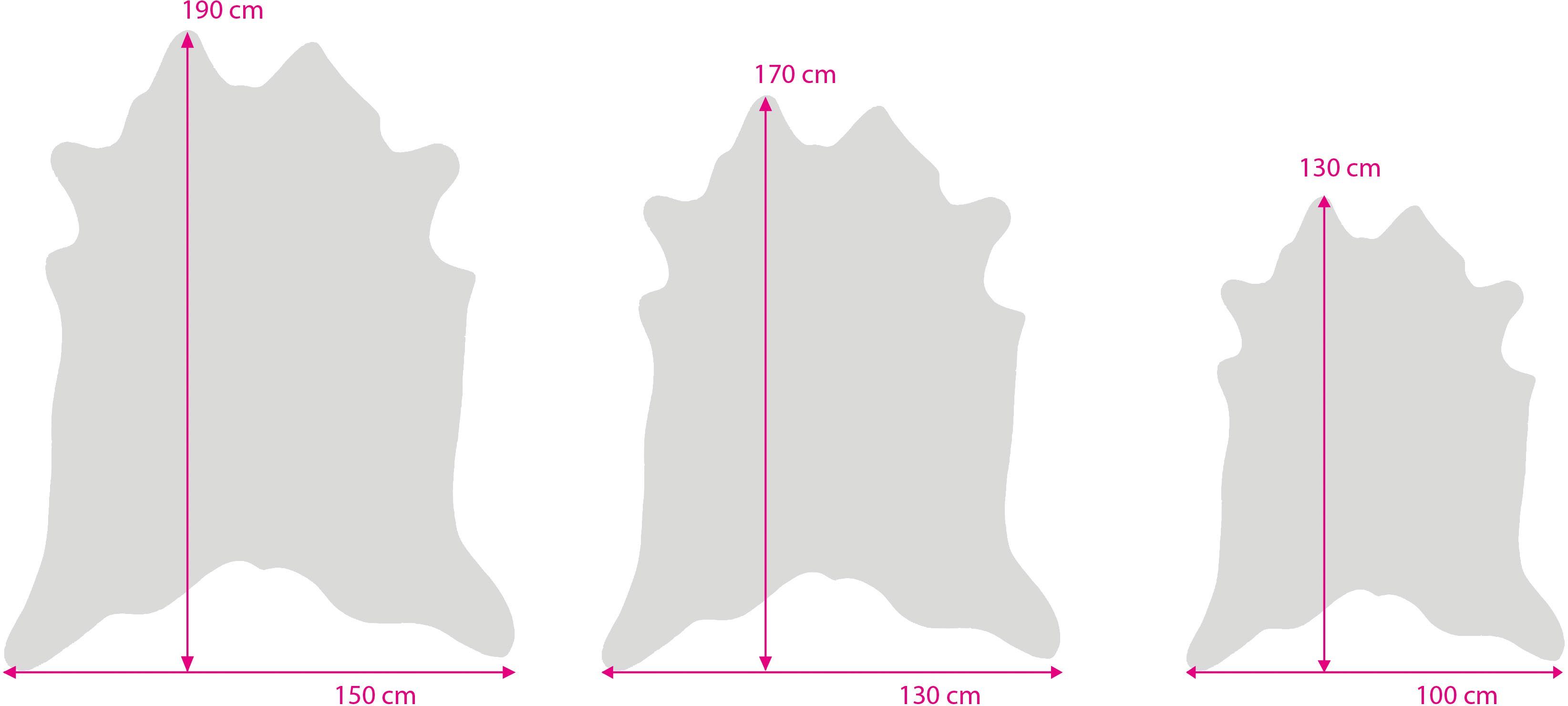 Fellteppich Emilia, Gino Falcone, fellförmig, Höhe: 3 mm, Kunstfell, gedruckte Kuhfell-Optik, ideal im Wohnzimmer & Schlafzimmer