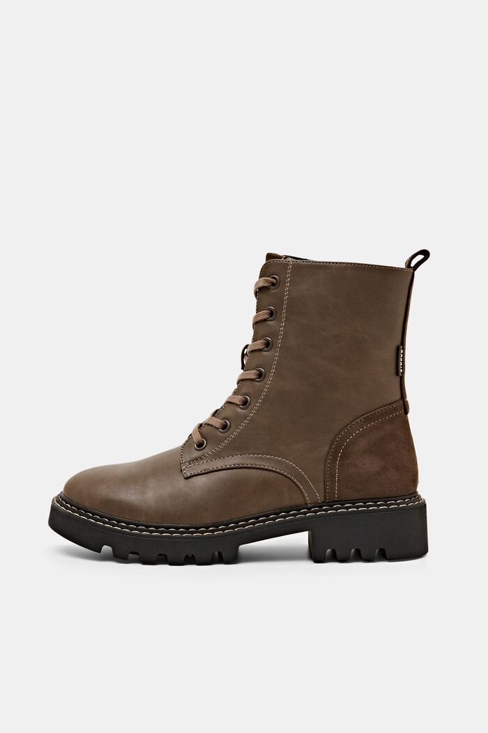 Schnürboots aus veganem Leder
