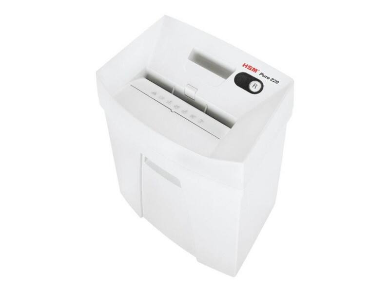 HSM Pure Aktenvernichter 7 Blatt Partikelschnitt Sicherheitsstufe P-4, T-4, E-3, F-1 20 L 220