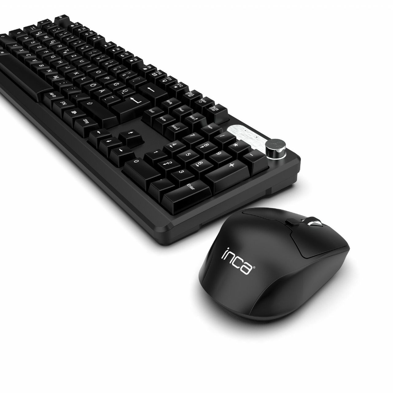 Inca IWS-549U Wiederaufladbare Tastatur und Maus set, wireless Set, Multimedia-Tastatur und Maus Set