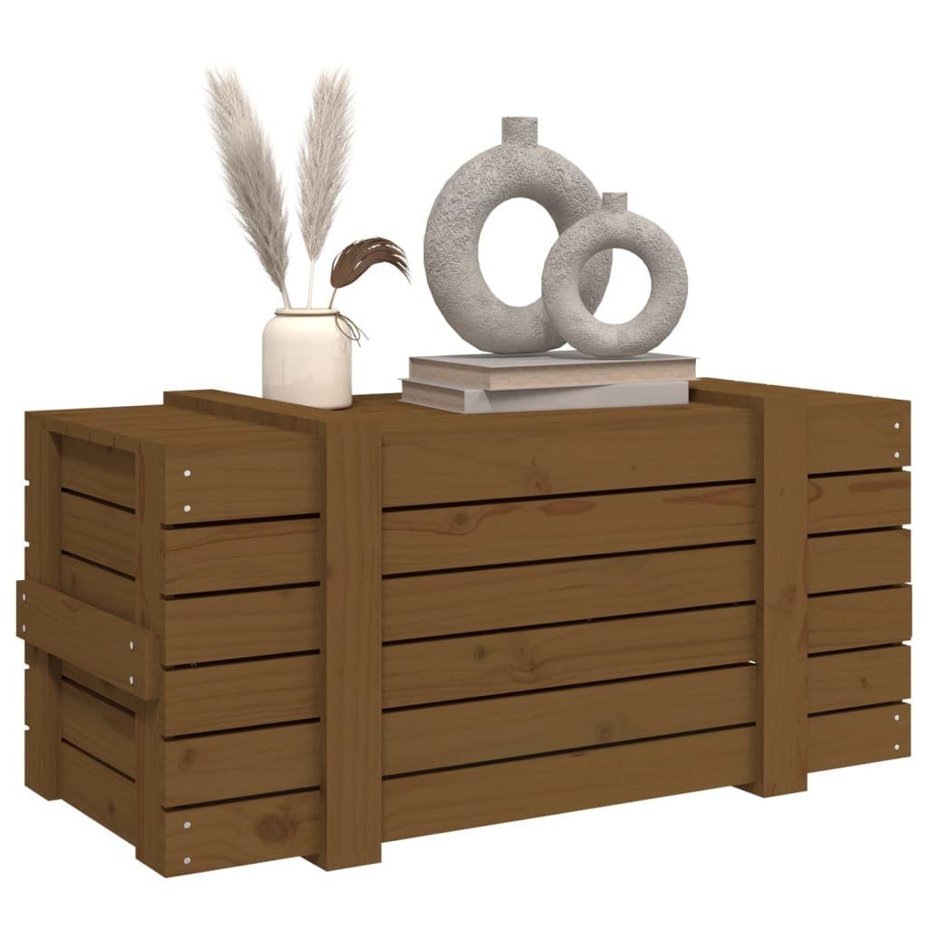 vidaXL Aufbewahrungsbox Truhe Honigbraun 91x40,5x42 cm Massivholz Kiefer (1 St)