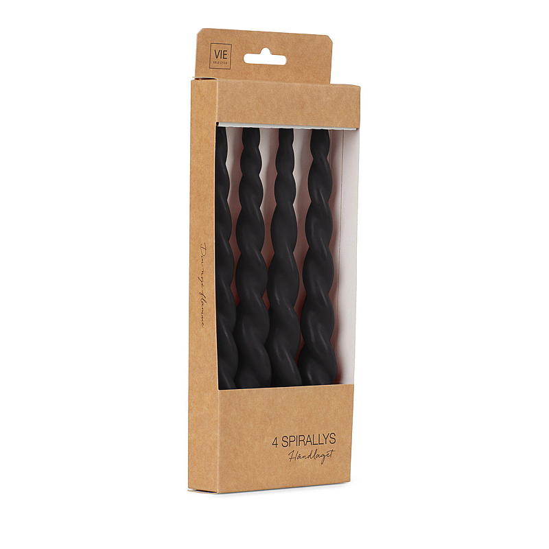 Vie Selected Spirallys 4-pk 24 cm sort