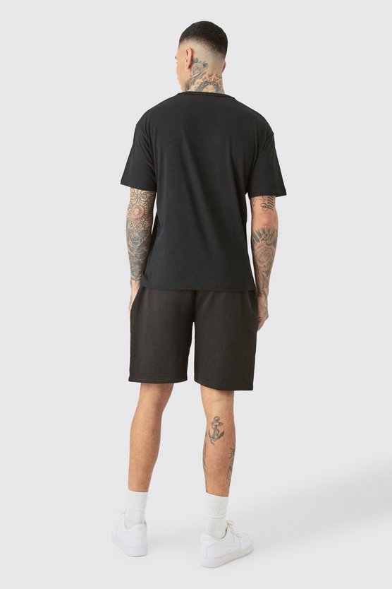 Tall lockere Jersey-Shorts