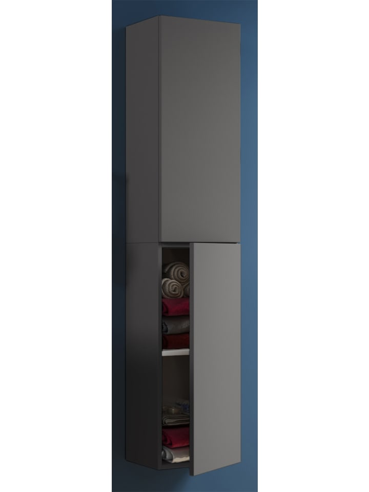 VCM  Holz Badmöbel Bad Hochschrank Badschrank Lendas in Anthrazit günstig kaufen onesize