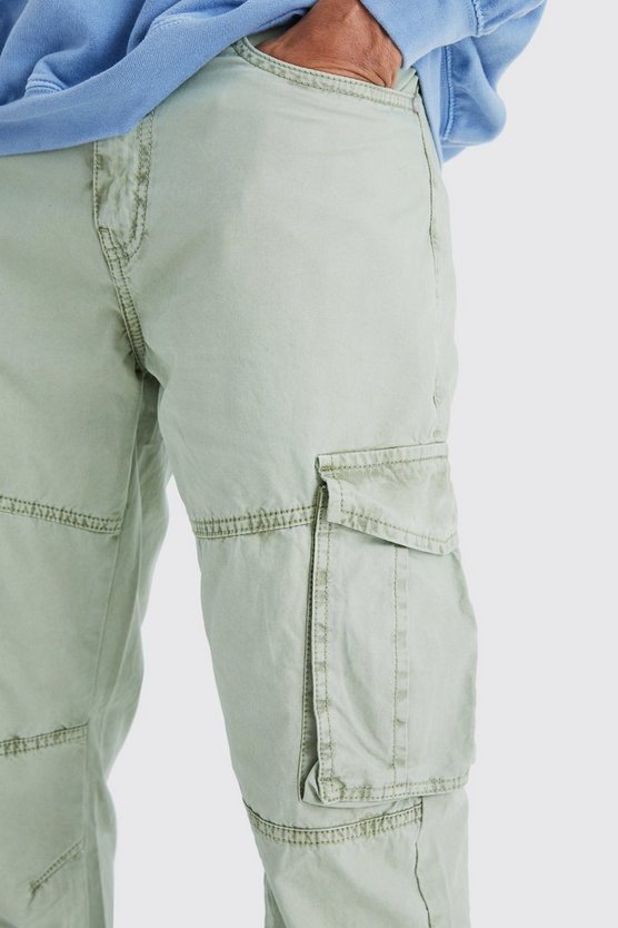 Cargo-Hose mit geradem Bein und Acid-Waschung