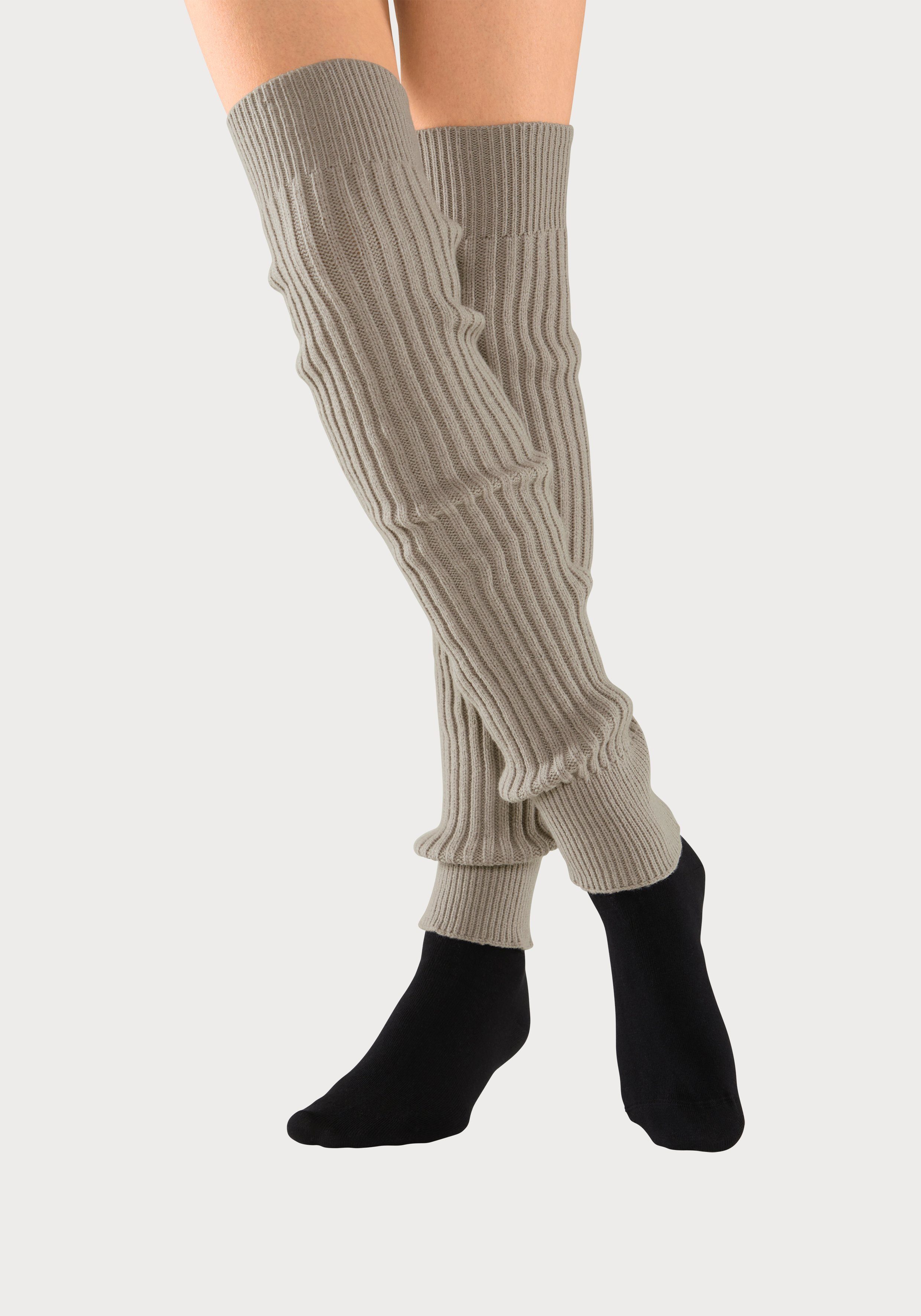 Lavana Overknees in modischer Rippstruktur