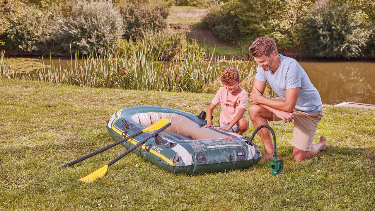 EasyInflate 18V-500 - 1 x 2,0-Ah-Akku | Ladegerät