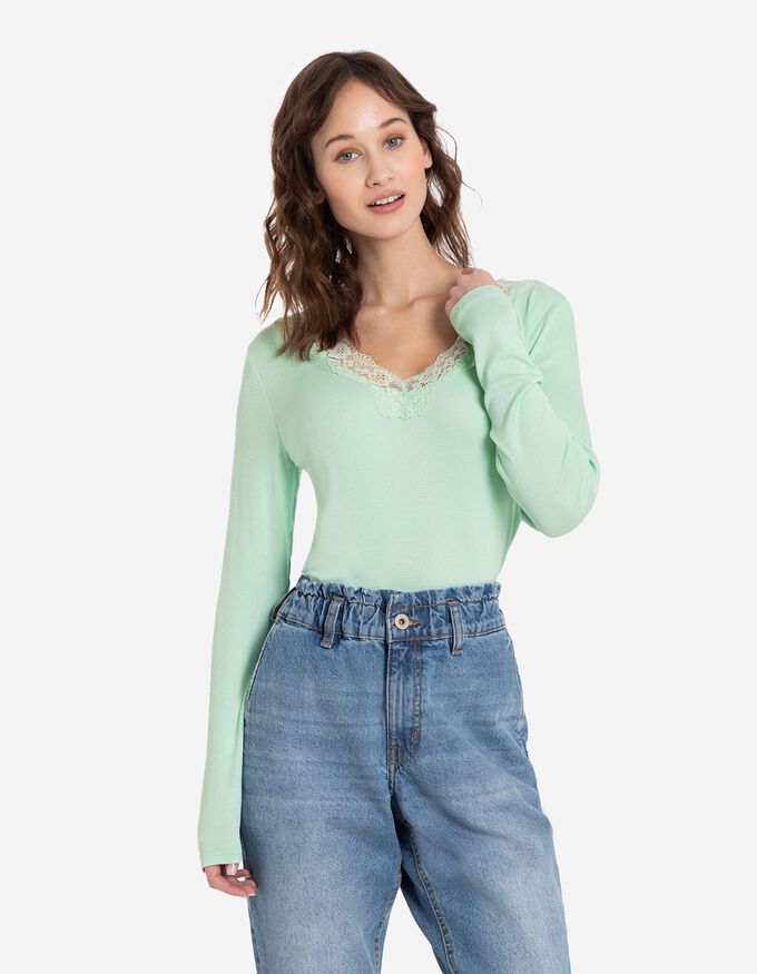 Langarmshirt - LENZING™ ECOVERO™