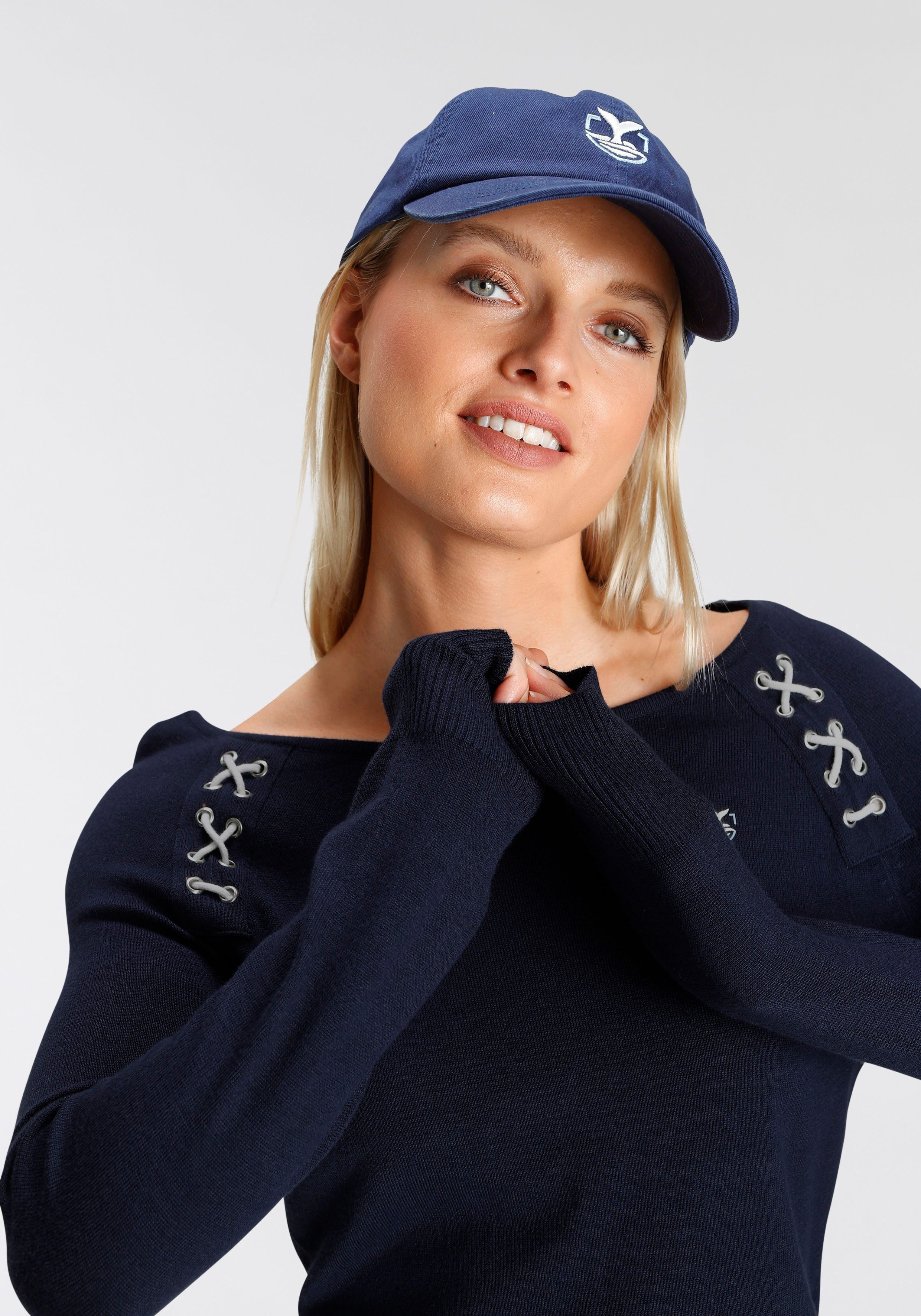 DELMAO Streifenpullover mit maritimen Details --NEUE MARKE!