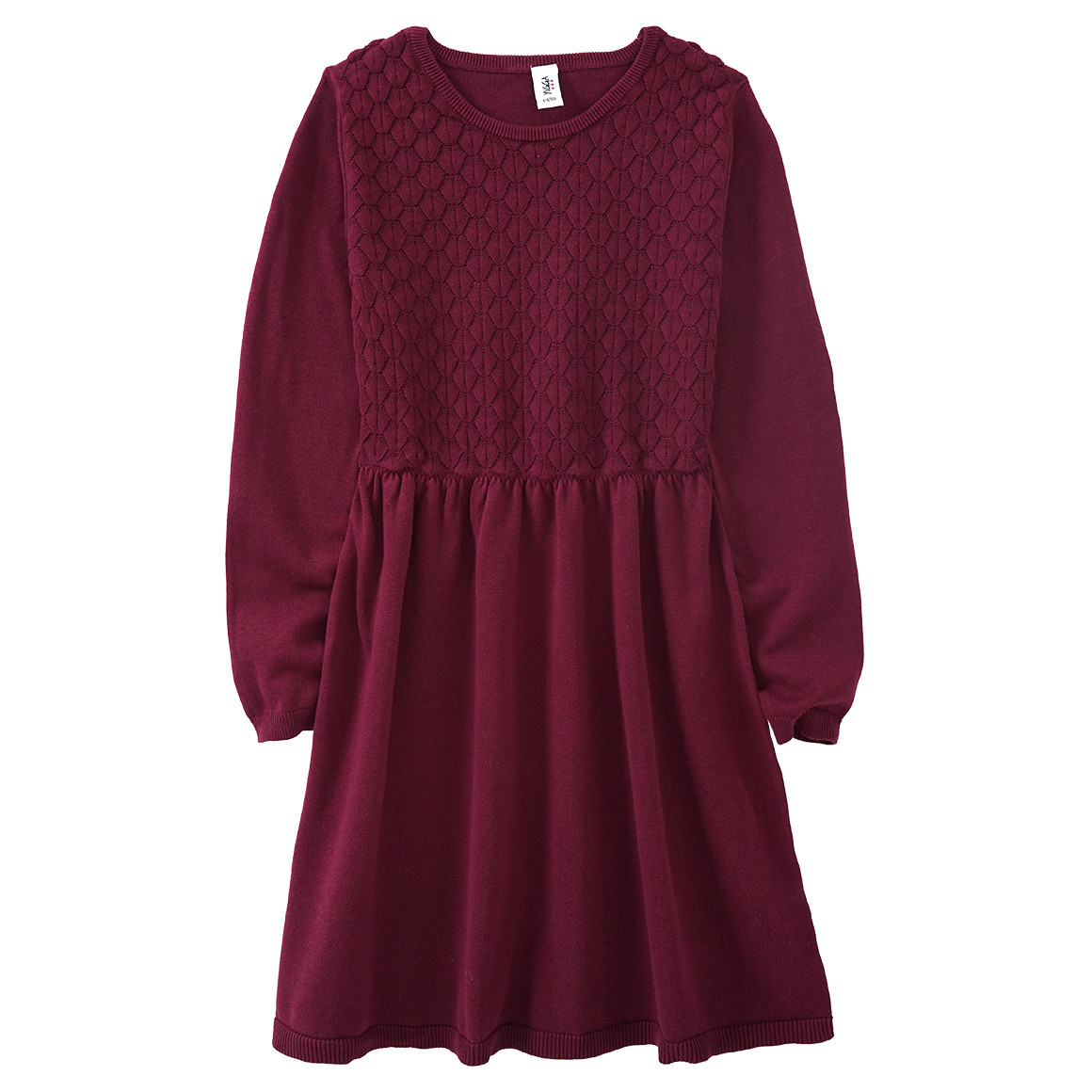 Mädchen Strickkleid mit Struktur