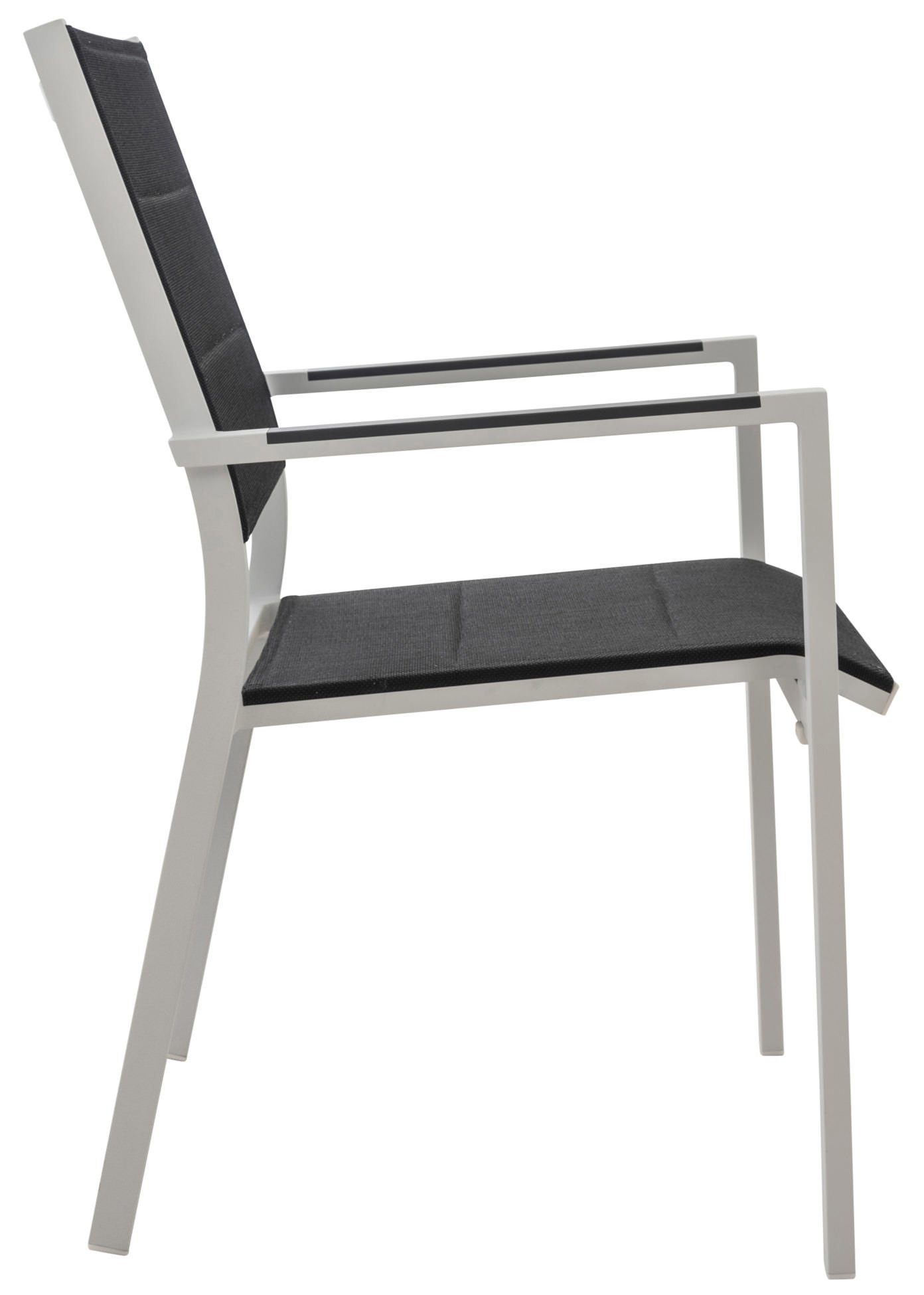 CLP Stapelstuhl Gartenstühle Jones (2er Set), Aluminium, wetterfest