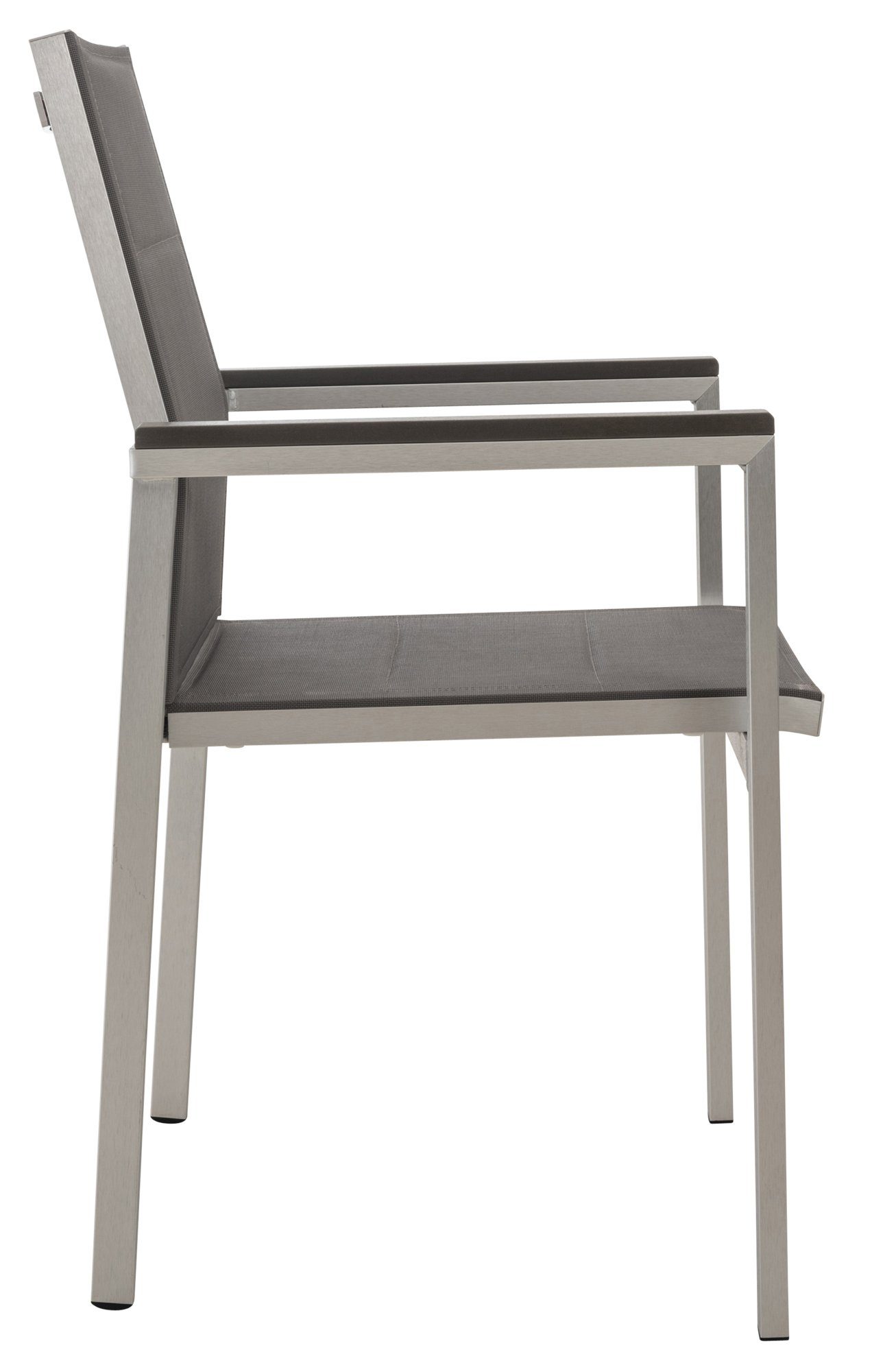 CLP Stapelstuhl Stapelstuhl Patel, Aus Aluminium Mit Mikrofaserbezug