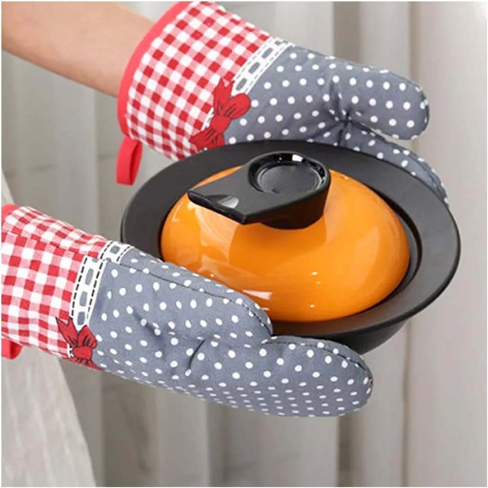 DRSEON Topfhandschuhe 2 Stück Ofenhandschuh Isolationshandschuhe Hitzebeständig, (2-tlg)