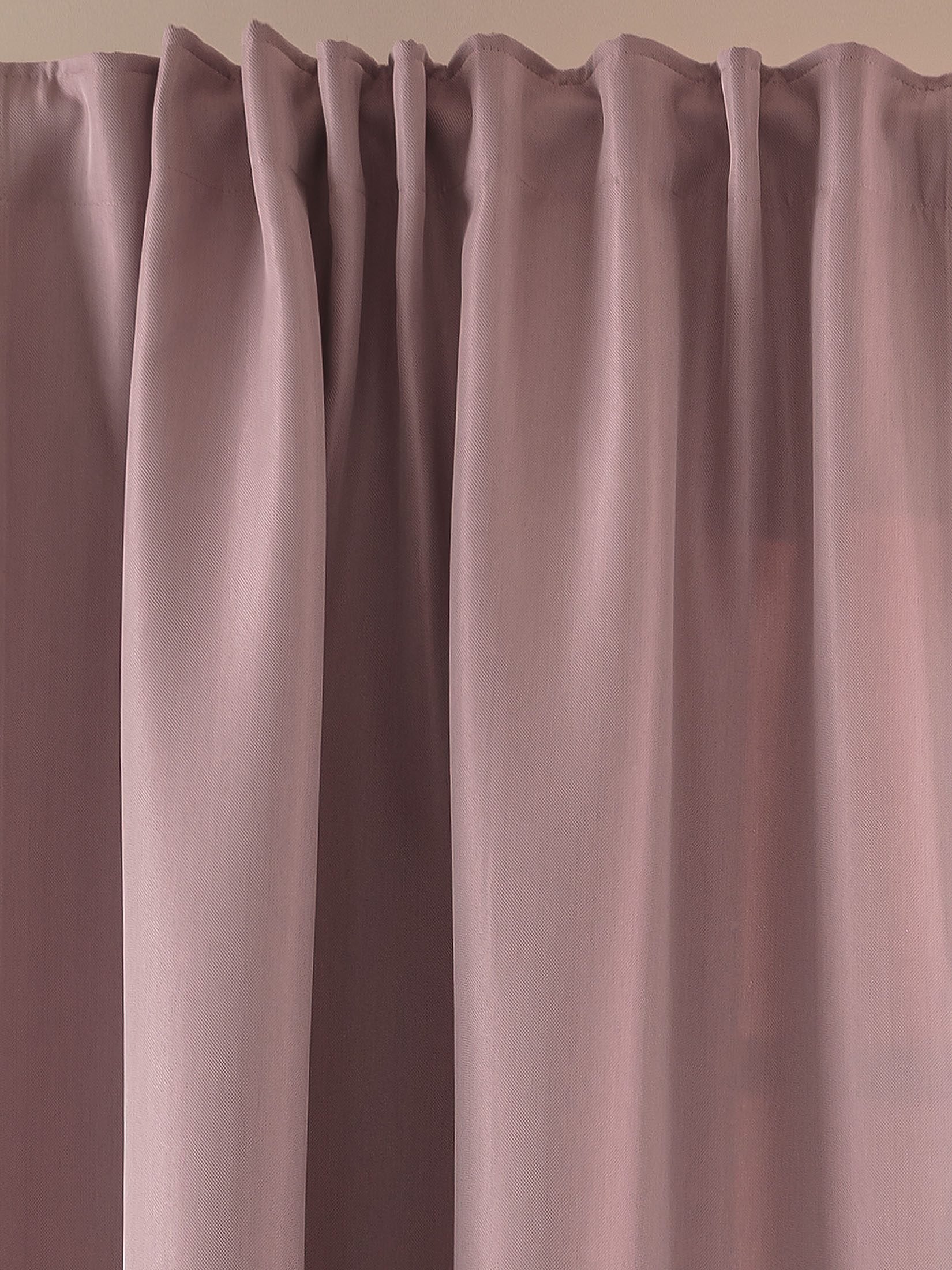 Skygge Vorhang mit Gardinenband, Rose