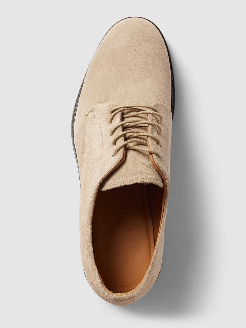 Derby-Schuhe mit Schnürverschluss Modell 'BLAKE' in beige