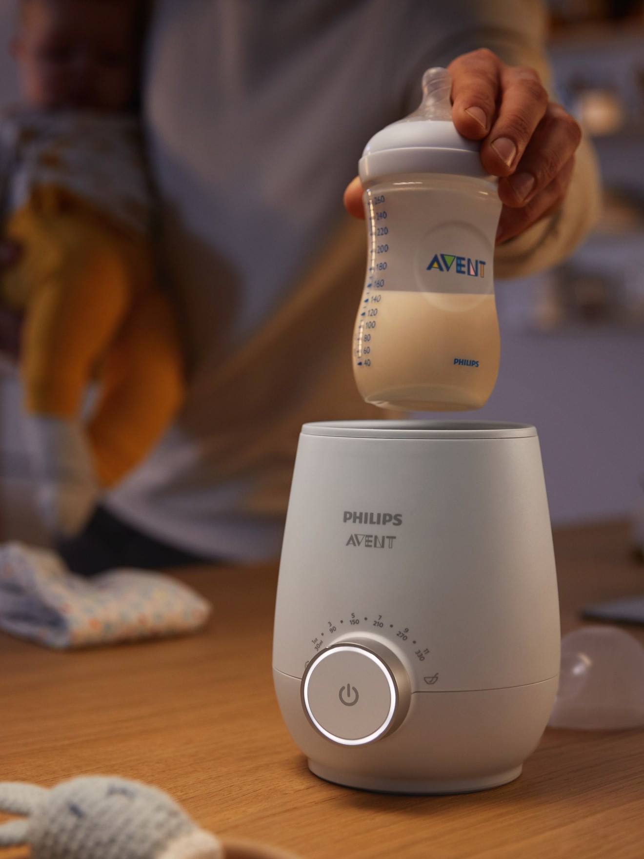 Chauffe-biberon électrique Philips AVENT SCF358 blanc