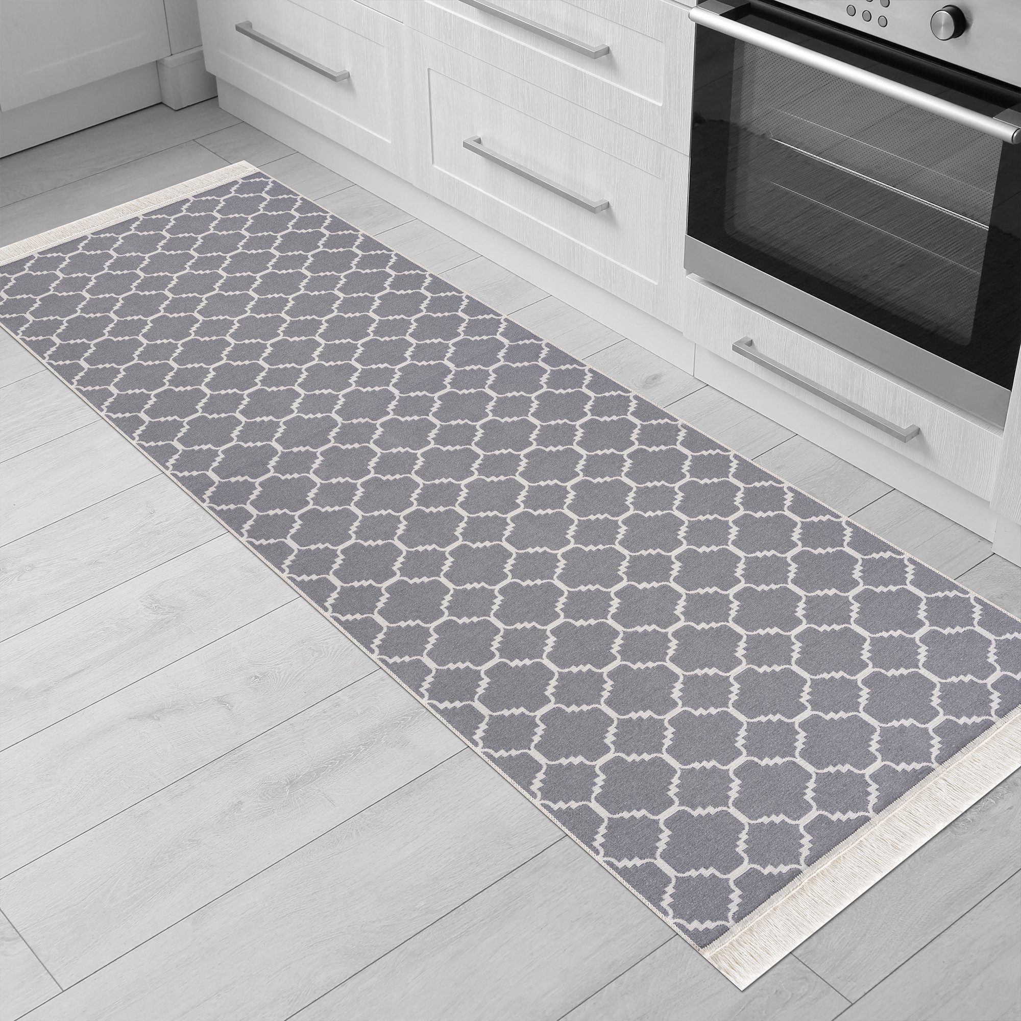 Teppich Kelim, Jimri, Läufer, Baumwolle, Wendeteppich, Wohnzimmer Teppich