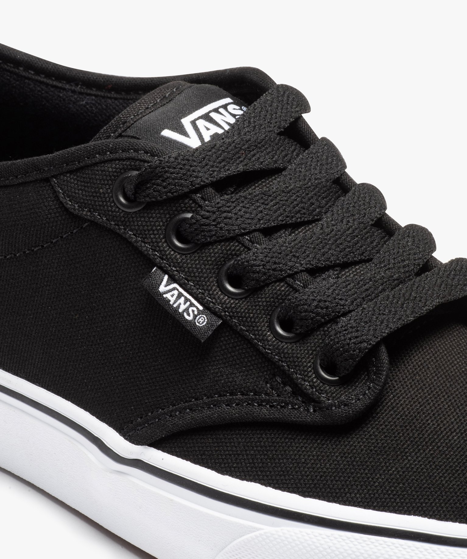 Baskets homme unies en toile et à lacets - VANS noir | GEMO