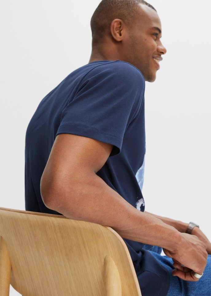 T-Shirt mit Komfortschnitt und Fotodruck