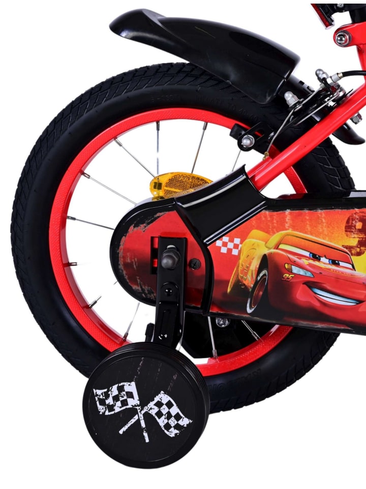 Volare Kinderfahrrad Disney Cars für Jungen 14 Zoll Kinderrad in Rot Fahrrad 4 Jahre günstig kaufen onesize