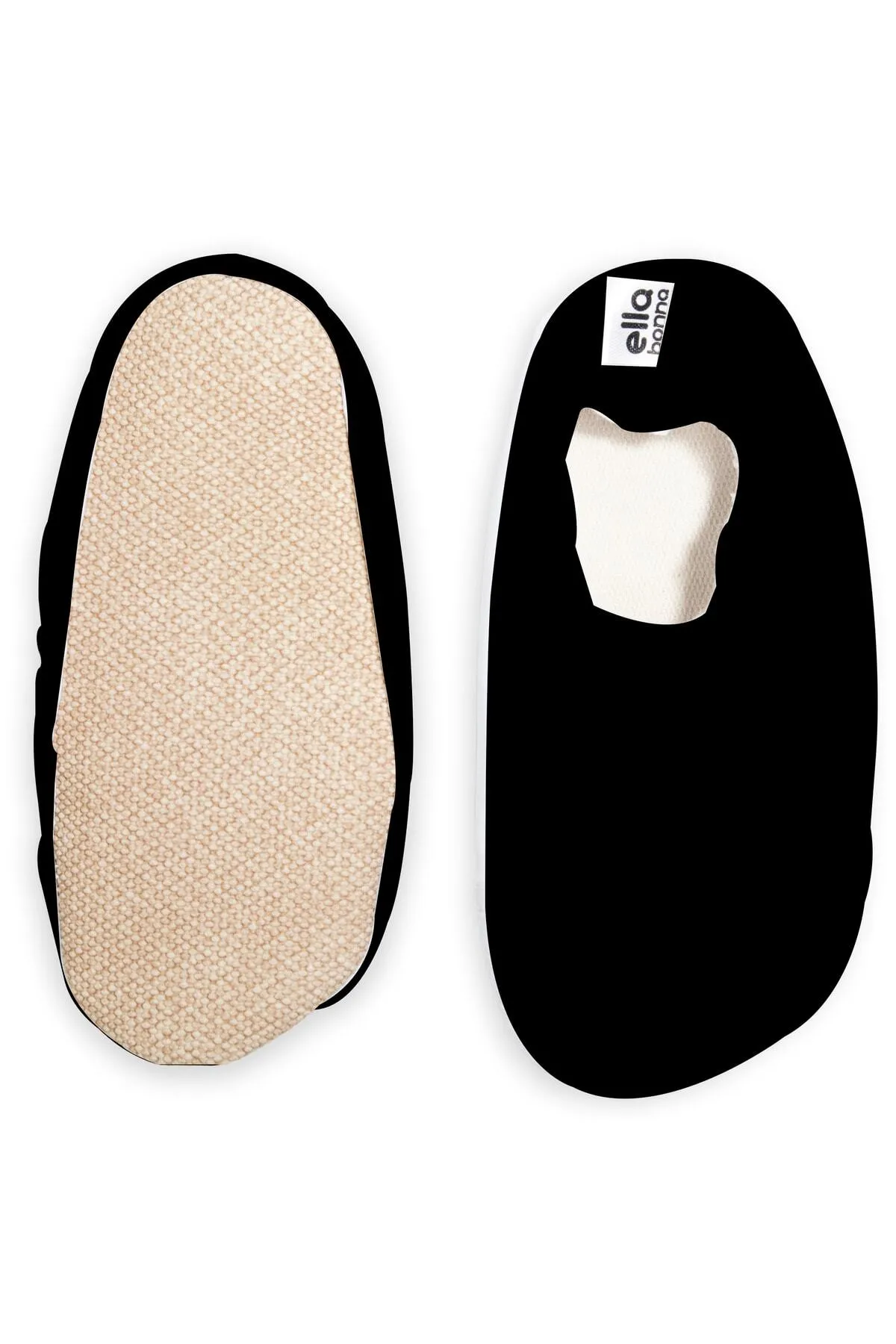 Ella Bonna  Anti-Rutsch-Sohle, Unisex-Baby- und Kinder-Meeresschuhe, Pool-Schuhe, Schwarz