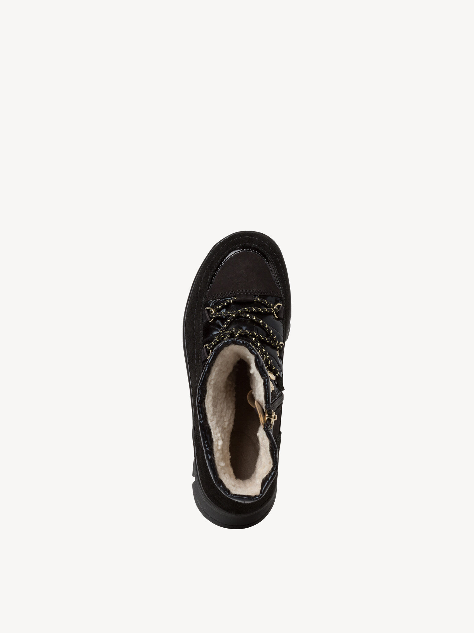 Bottine en cuir - noir