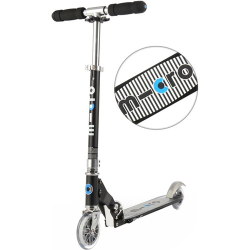 KINDER SCOOTER/KICKBOARD SPRITE SPECIAL EDITION SCHWARZ - STREIFEN