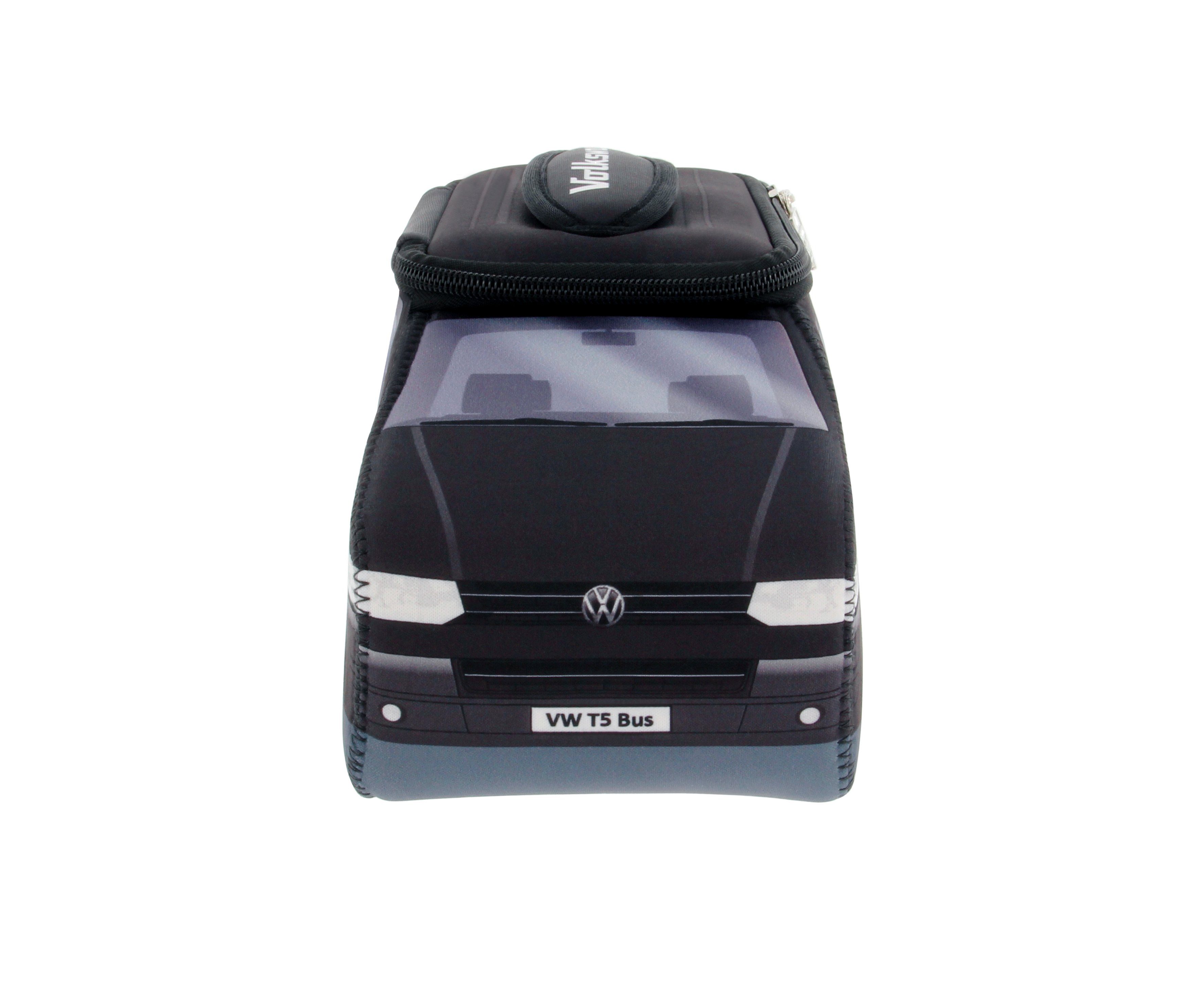 VW Collection by BRISA Kosmetiktasche Volkswagen Universaltasche im VW Bulli T5 Design, Universaltasche aus Neopren, 30 x 14 x 12 cm