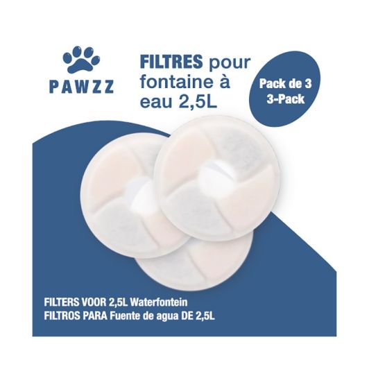 Set mit 3 Filtern für den PAWZZ-Trinkbrunnen