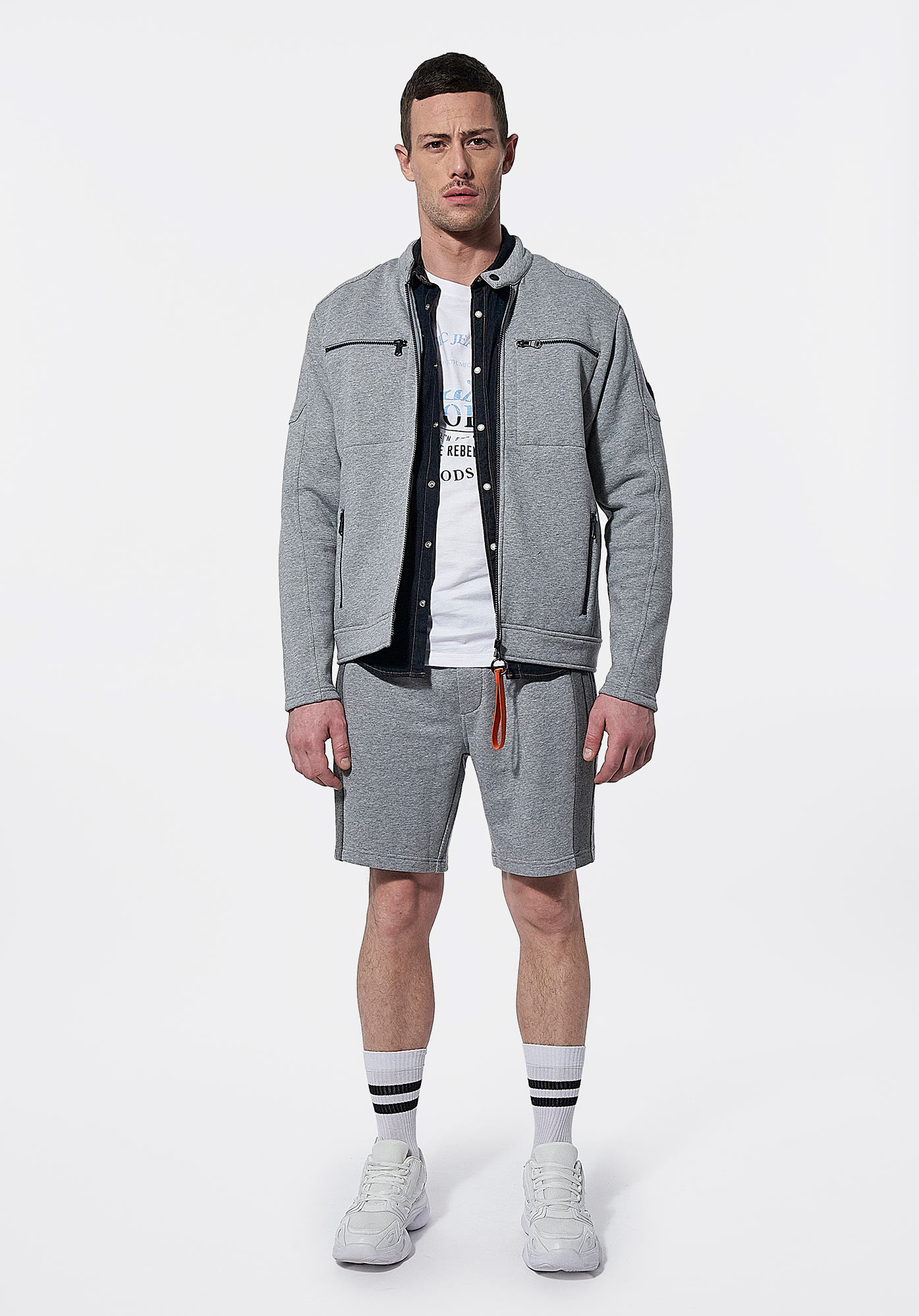 NEGUI  Short jogging gris Homme