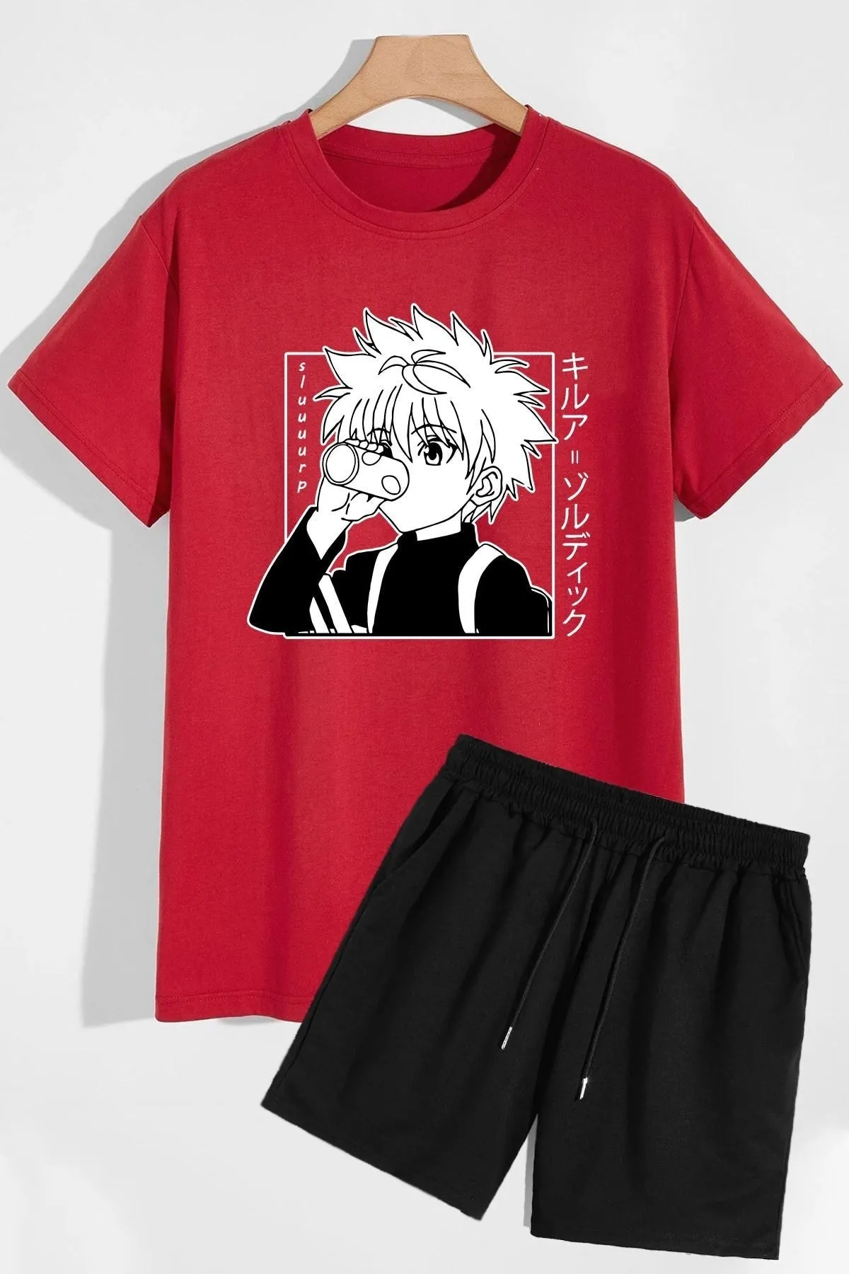 trendypassion  Anime-Shorts-T-Shirt-Trainingsanzug-Set