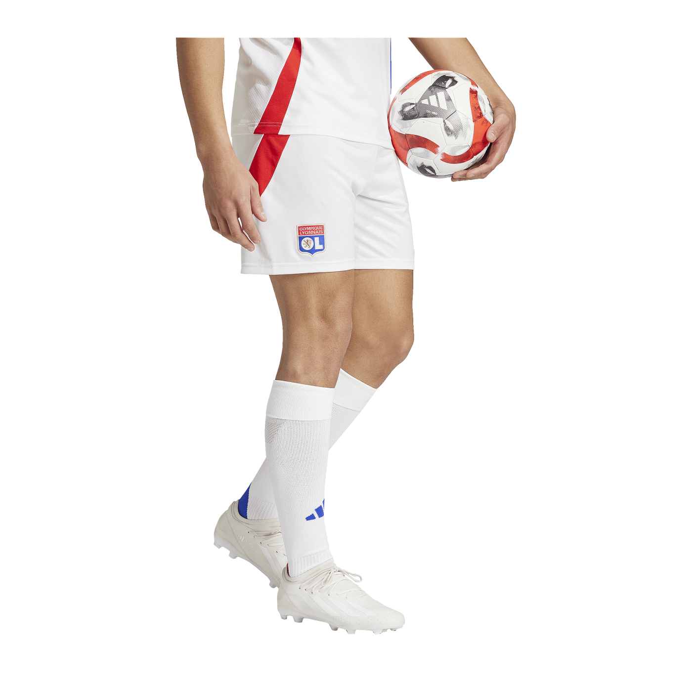 adidas Olympique Lyon Short Home 2024/2025 Weiss