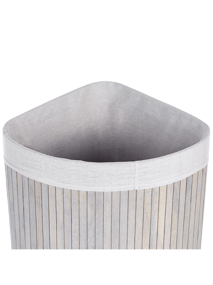 Beliani Wäschekörbe MATARA in Grau/Weiß - (W) 60 x (H) 60 x (L) 35 cm günstig kaufen onesize