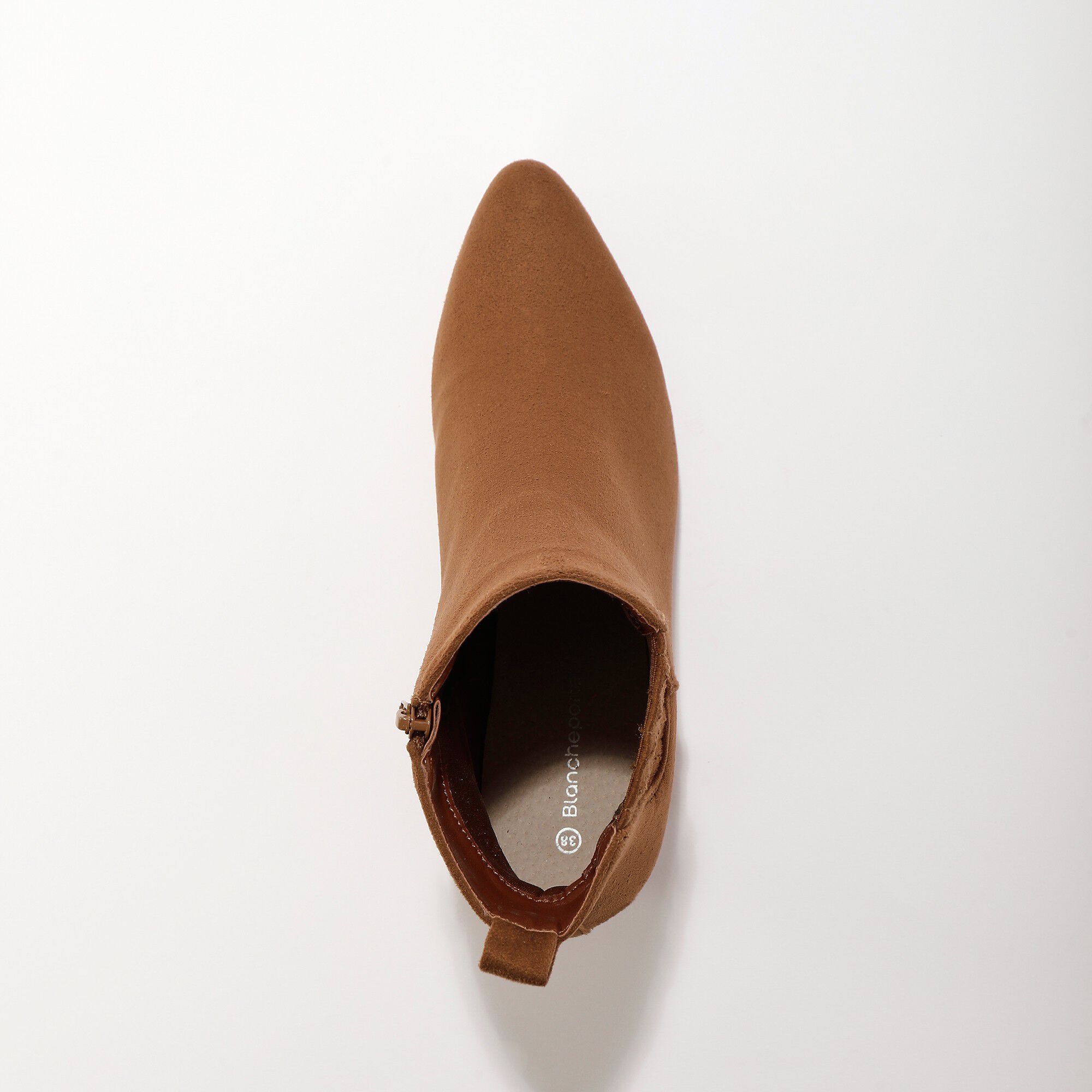 Boots folk élastiquées et zippées à talon