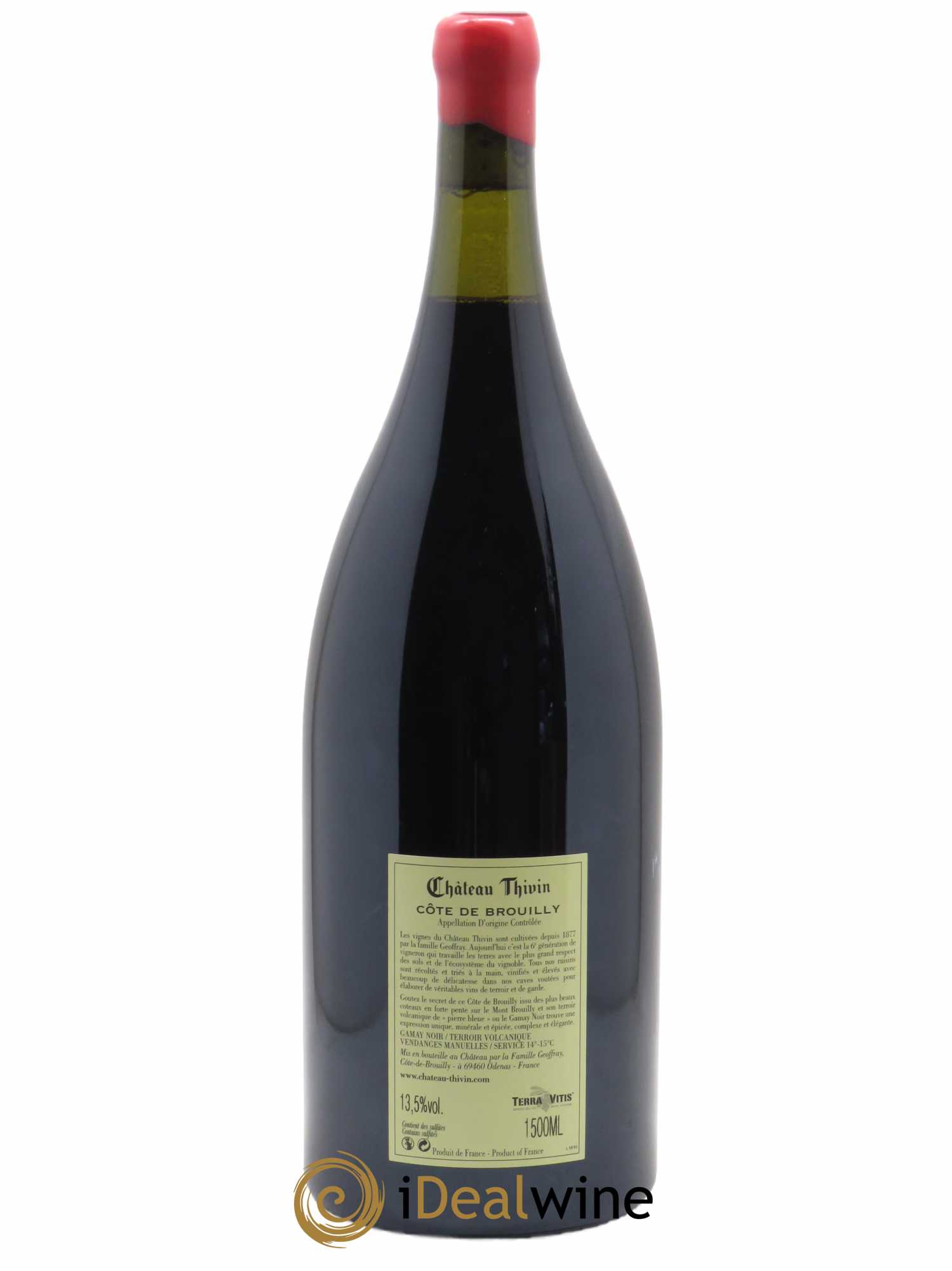 Côte de Brouilly Cuvée La Chapelle Château Thivin  2019 - Lot de 1 Magnum