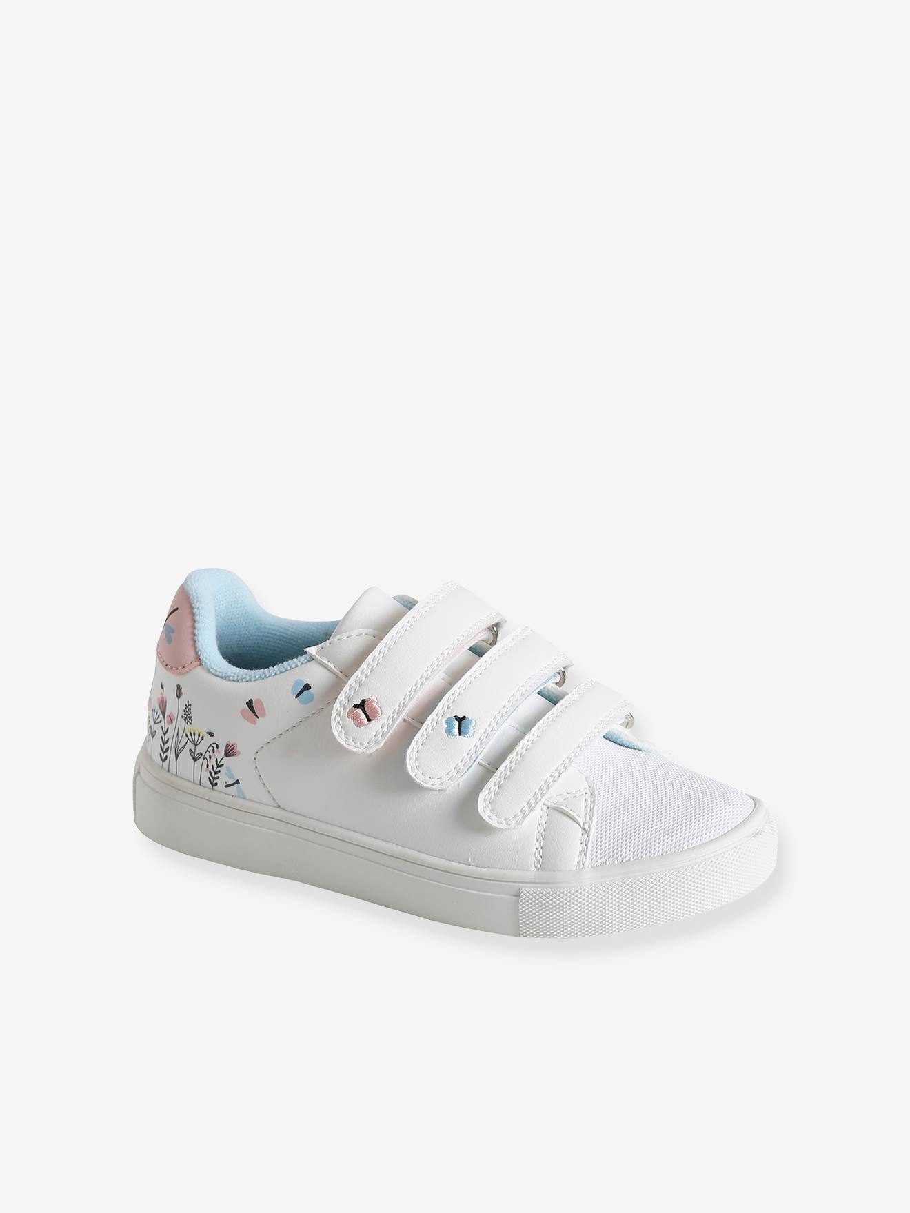 Baskets scratchées enfant écru