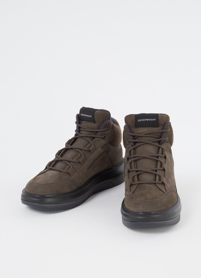 Emporio Armani Sneaker in nubuck with logo