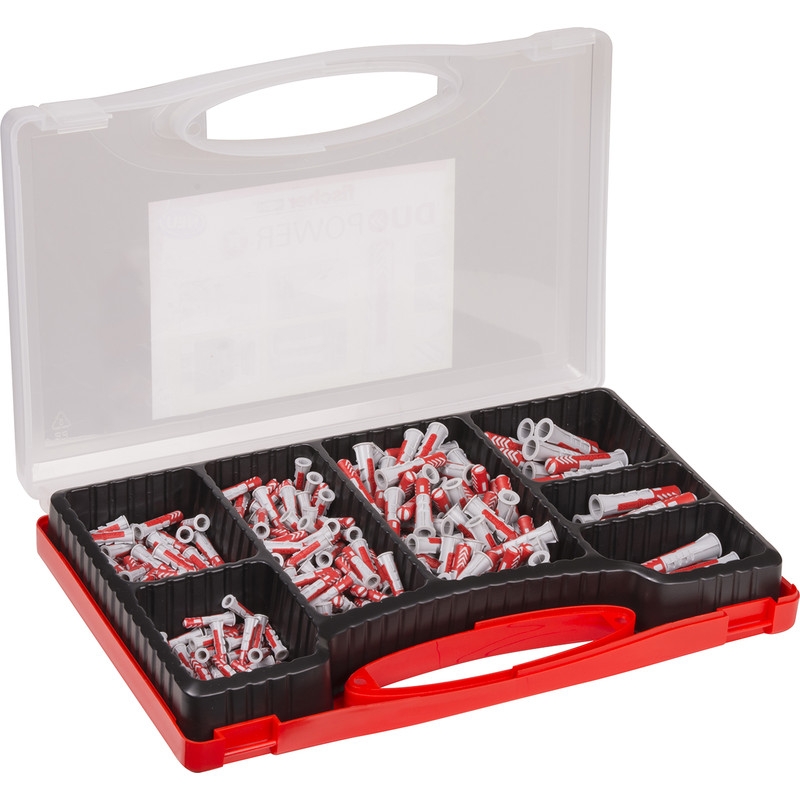 Fischer 535973 Redbox Duopower Plug assortment in case