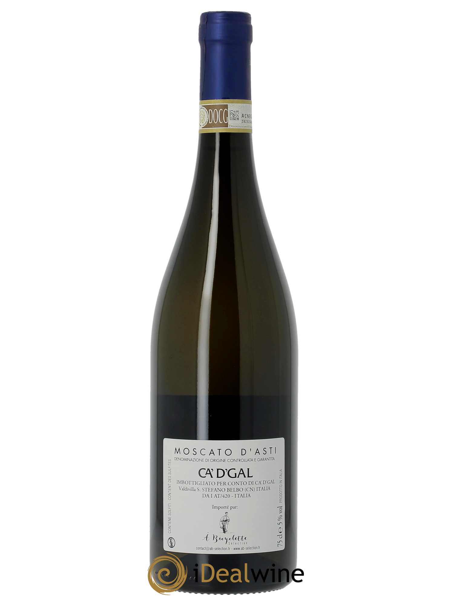 Moscato d'Asti DOCG Lumine Ca'D'Gal  2022 - Lot de 1 Bouteille