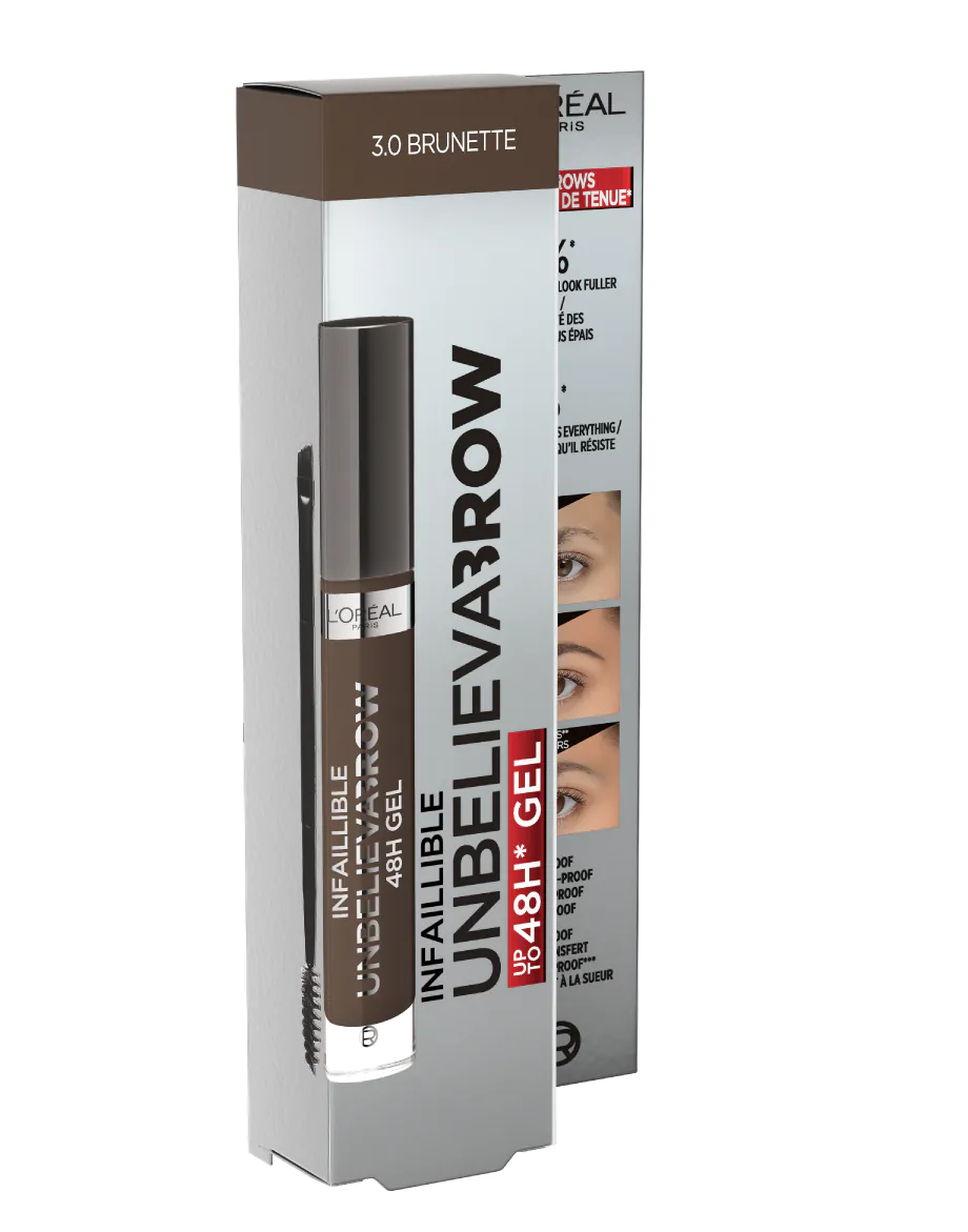 L'Oréal Paris Unbelieva Brow vodootporni gel za obrve, 108