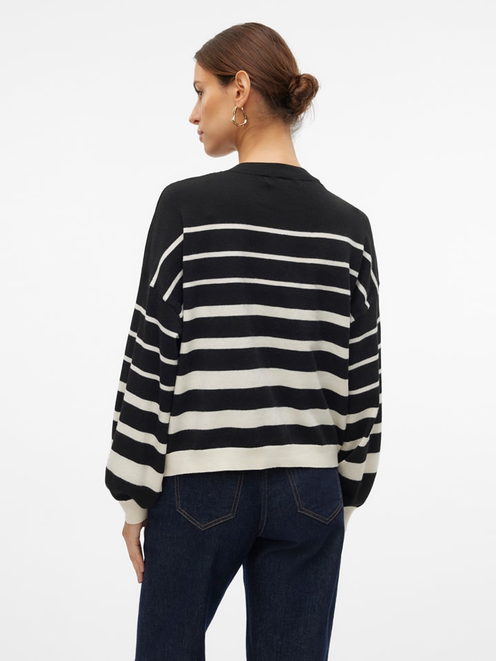 Vero Moda Pullover in Schwarz/ Weiß günstig kaufen