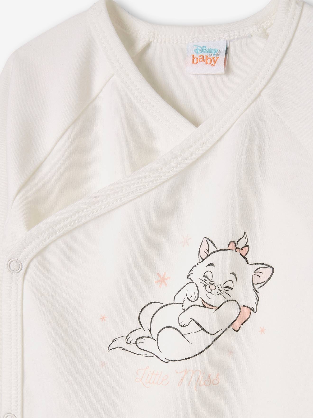 Ensemble bébé fille dors-bien + body + bonnet DS® Marie les Aristochats rose