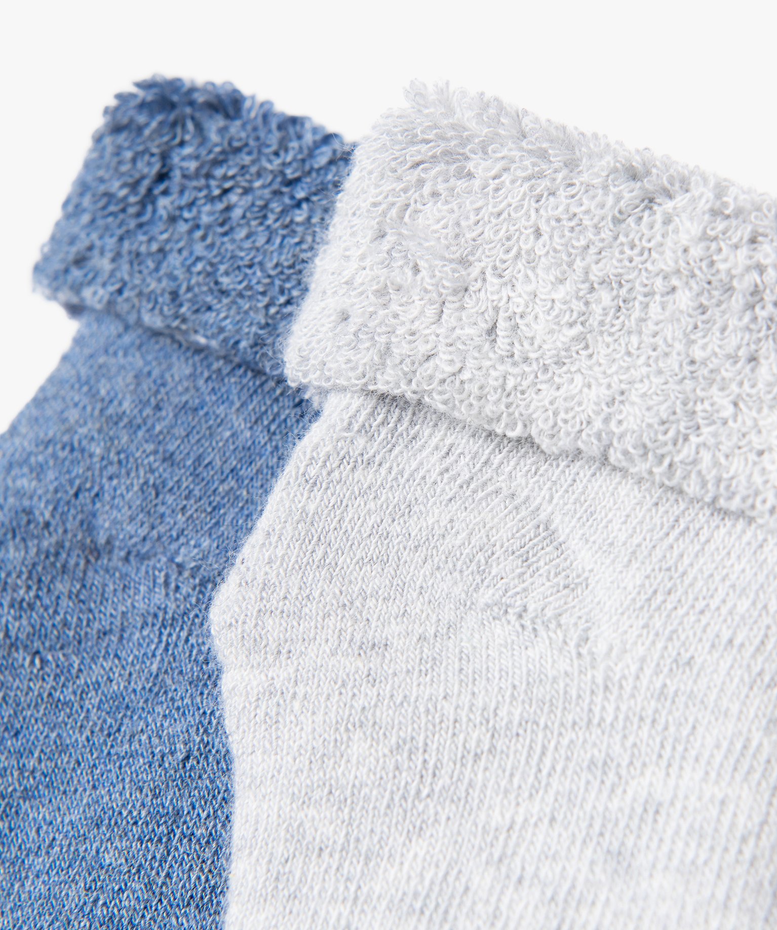 Chaussettes en maille bouclette douillette bébé (lot de 2) bleu | GEMO